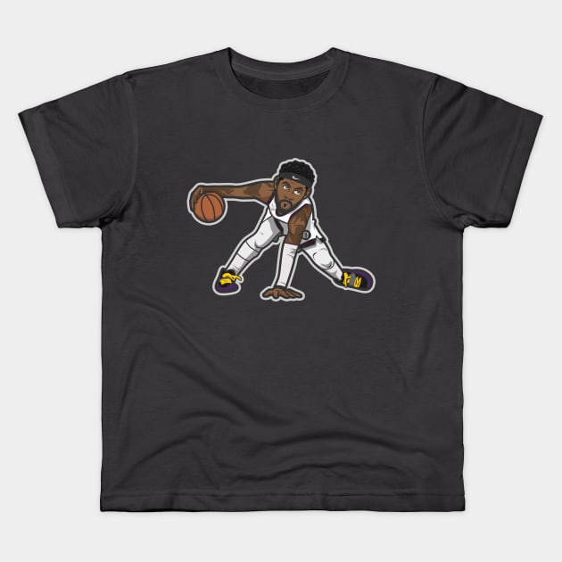 Kyrie Irving Cartoon Style Kids T-Shirt by ray1007